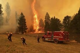 حرائق واسعة في كاليفورنيا نتيجة ارتفاع درجات الحرارة