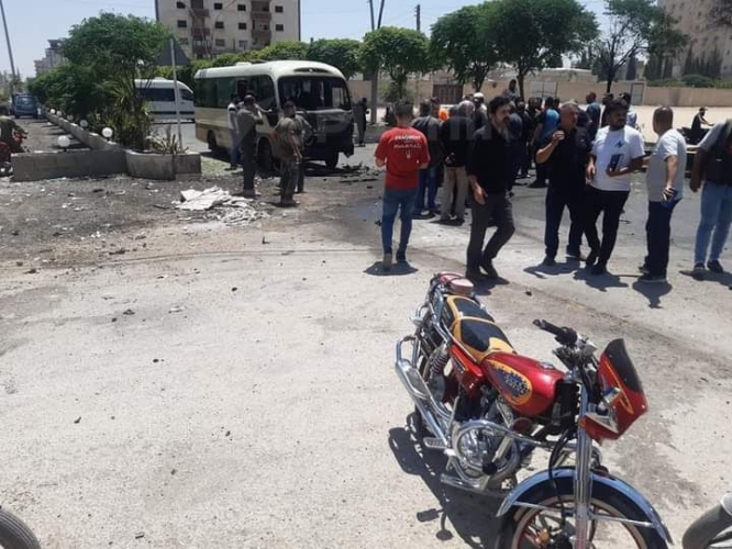 إصابة مدنيين اثنين بانفجار دراجة نارية مفخخة في منطقة السيدة زينب
