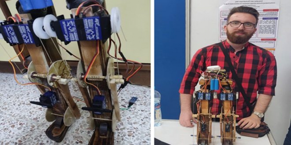 مهندس شاب يصمم جهازاً لمساعدة مصابي الشلل النصفي على الحركة