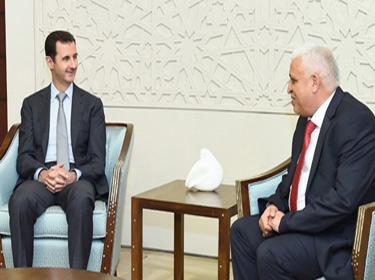  الأسد لمستشار الأمن الوطني العراقي: سورية ماضية بكل حزم في الحرب ضد الإرهاب التكفيري‎ 