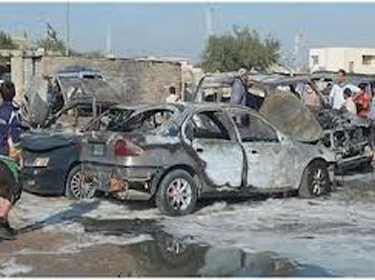  تفجيران ارهابيان يسفران عن استشهاد 34 شخصا وجرح العشرات في بغداد