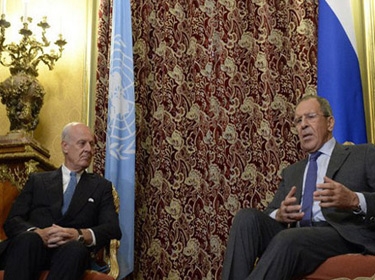 Lavrov to de Mistura: Russia will support efforts aimed at resuming political process in Syria