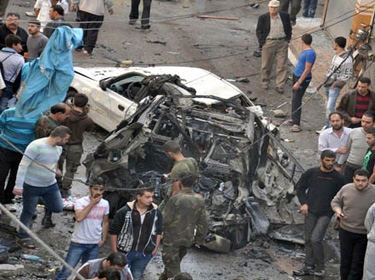 Terrorists detonate car bomb in Homs city, 38 civilians injured