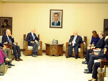 Al-Moallem, de Mistura discuss points included in UN envoy’s initiative