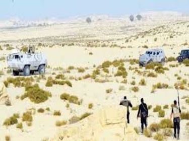 مقتل 24 إرهابياً وتدمير تجمعات وسيارات لهم شمال سيناء