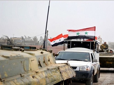 الجيش يدمر شاحنة مفخخة لإرهابيي داعش عند جسر النشوة في الحسكة