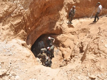 الجيش السوري يعثر على نفق بطول 600 متر على عمق 17 متراً في جوبر