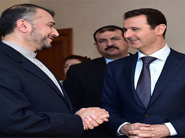 الرئيس الأسد لعبد اللهيان: نرحب بالجهود والاتصالات التي تقوم بها إيران لحل الأزمة في سورية