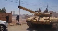 الجيش السوري يدخل بلدة العريمة في ريف منبج الغربي شمال سورية 