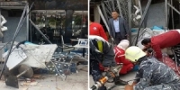 وفاة عاملة وإصابة اثنتين جراء انفجار ناتج عن تسريب غاز بأحد مطاعم دمشق