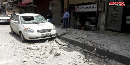  أضرار مادية في مبنى مديرية النقل بحمص جراء الانفجار الذي حصل في أحد المواقع العسكرية
