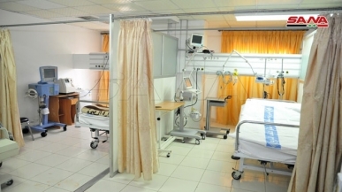 الكوادر الطبية والتمريضية والفنية تواصل عملها على مدار الساعة في مشفى الزبداني بريف دمشق لرعاية مرضى فيروس 
