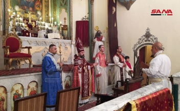  قداس إلهي في كنيسة مار سركيس للأرمن الأرثوذكس بدمشق بمناسبة عيد الميلاد المجيد 