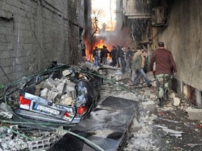 إرهابيون يفجرون سيارتين مفخختين في الساحة الرئيسية بجرمانا تسفران عن وقوع عشرات الشهداء والجرحى