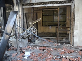  إرهابيين انتحاريين من جبهة النصرة حاولوا دخول مبنى قسم شرطة ركن الدين وفرع الأمن الجنائي بدمشق