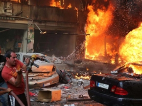 تفجير أرهابي في منطقة الرويس بالضاحية الجنوبية في بيروت