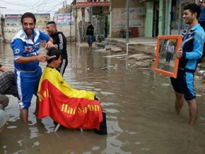 كيف تعامل العراقيون مع الفيضانات التي ضربت بغداد في الايام الماضية ؟‎