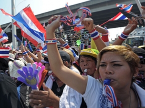مظاهرات مناهضة للحكومة في تايلاند‎