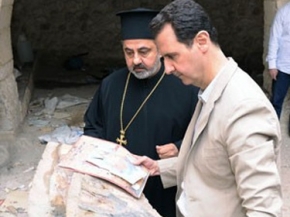 الرئيس الأسد يتمنى لكل السوريين فصحا مجيدا من قلب معلولا 