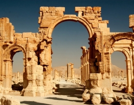  آثار تدمر قبل وبعد داعش 