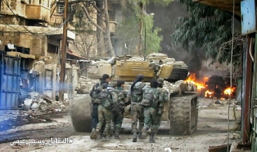 رجال الجيش العربي السوري يقهرون العصابات المسلحة في دمشق