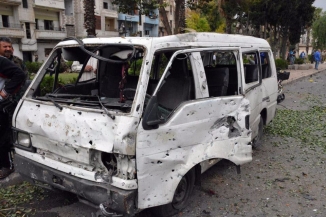 التفجير الارهابي الذي استهدف حي الزهراء في حمص