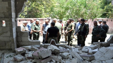 تفجير إرهابي في كراجات انطلاق باصات مصياف في حماة