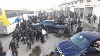 جنود المهام الخاصة «الامن العسكري» من ارض الغوطة الشرقية