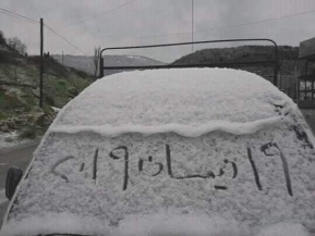 الثلوج على المرتفعات في محافظة اللاذقية 