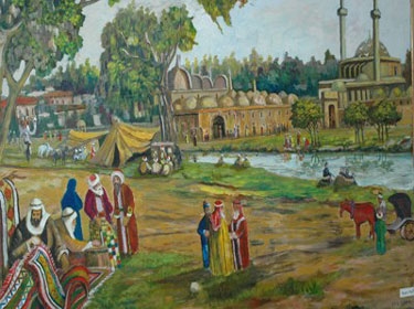 معرض رسومات في القنيطرة يجسد واقع قرى الجولان المحتل