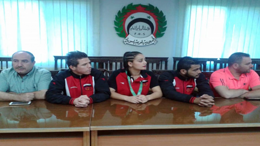 تكريم أبطال منتخبات سورية في الدورة الآسيوية لألعاب الصالات والفنون القتالية