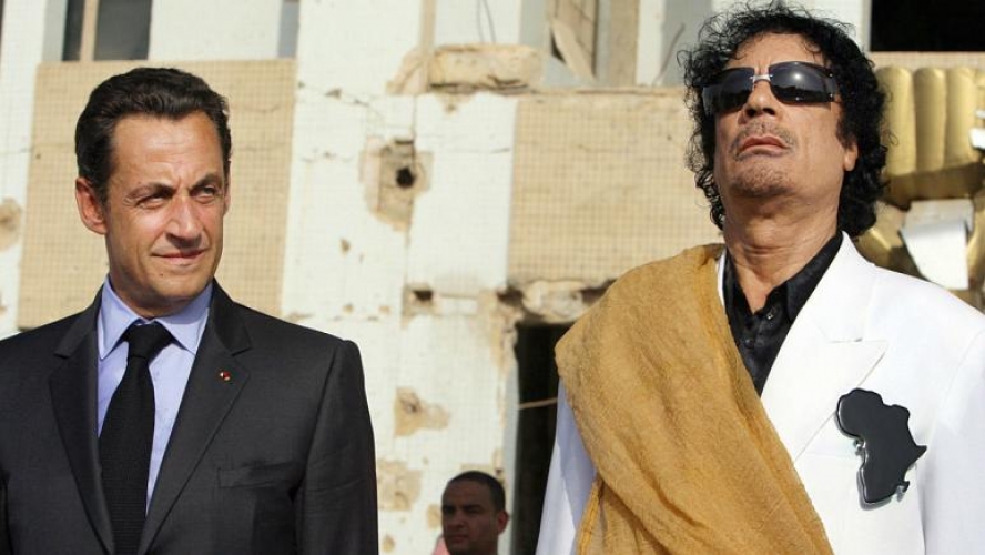 الرئيس الفرنسي الأسبق نيكولا ساركوزي محتجز بسبب القذافي!