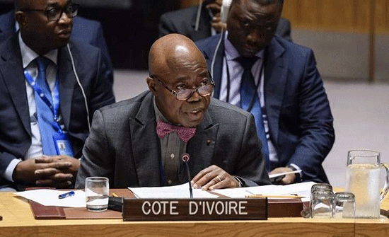 مندوب ساحل العاج لدى الأمم المتحدة  واجه ضغوطات و مات مهموما 