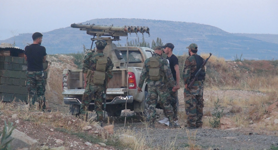  استمرار تسليم المجموعات الإرهابية سلاحها الثقيل في الجنوب السوري