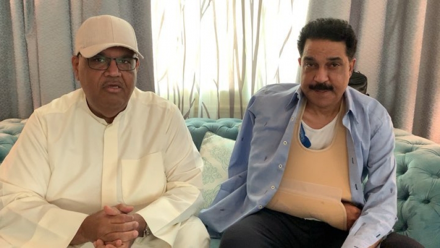 بالفيديو.. نبيل شعيل وعبدالله الرويشد بعد إصابة الأخير على المسرح