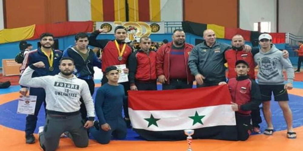12 ميدالية متنوعة لسورية في بطولة المتوسط للمصارعتين الحرة والرومانية