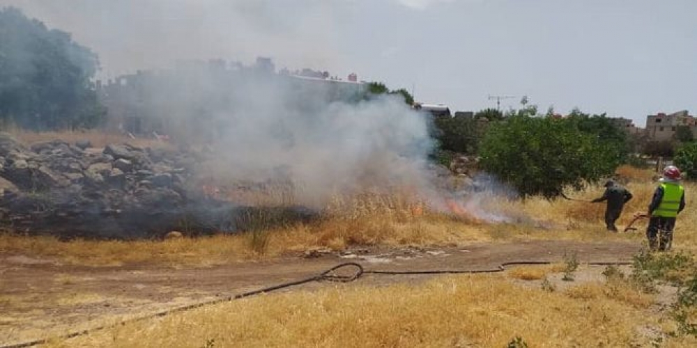 إخماد حرائق عدة في السويداء أحدها بمساحة تقارب 100 دونم   