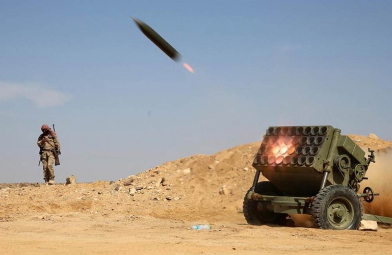 أنصار الله تستهدف تجمعات للجيش السعودي قبالة نجران بصاروخ باليستي