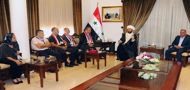  المفتي حسون يؤكد دور المغتربين في نقل حقيقة ما يحدث في سورية وإعادة إعمارها