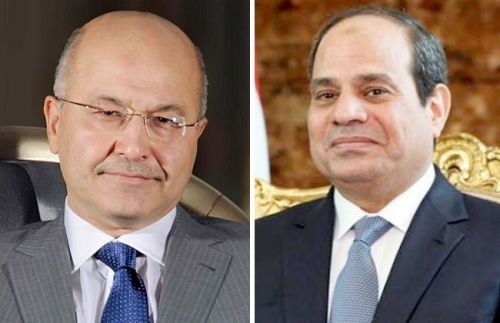  الرئيس المصري عبدالفتاح السيسي يبحث مع نظيره العراقي تطورات العملية العسكرية التركية في سوريا