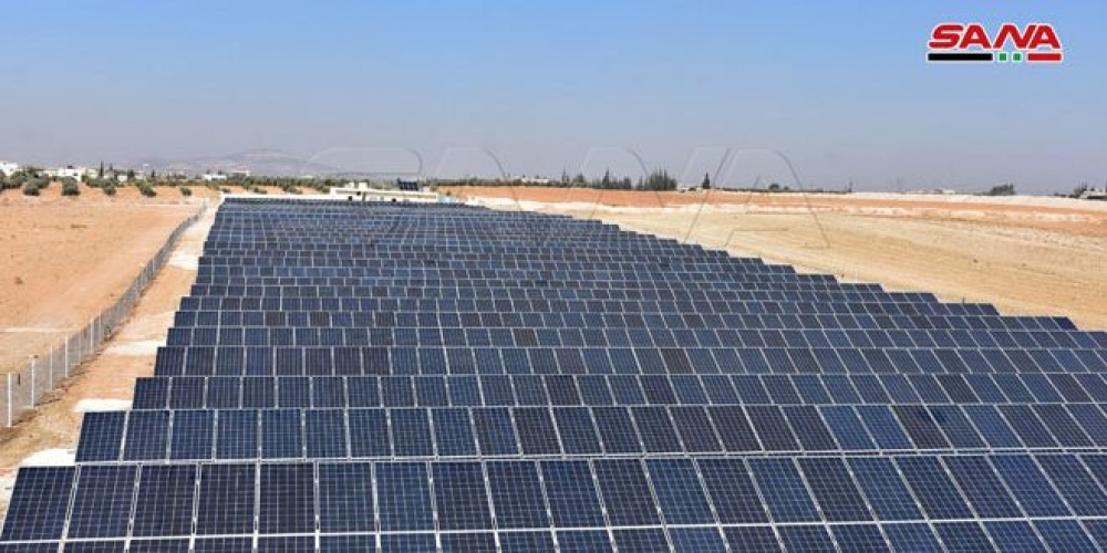 أكبر محطة لتوليد الكهرباء بالطاقة الشمسية في حماة بالخدمة