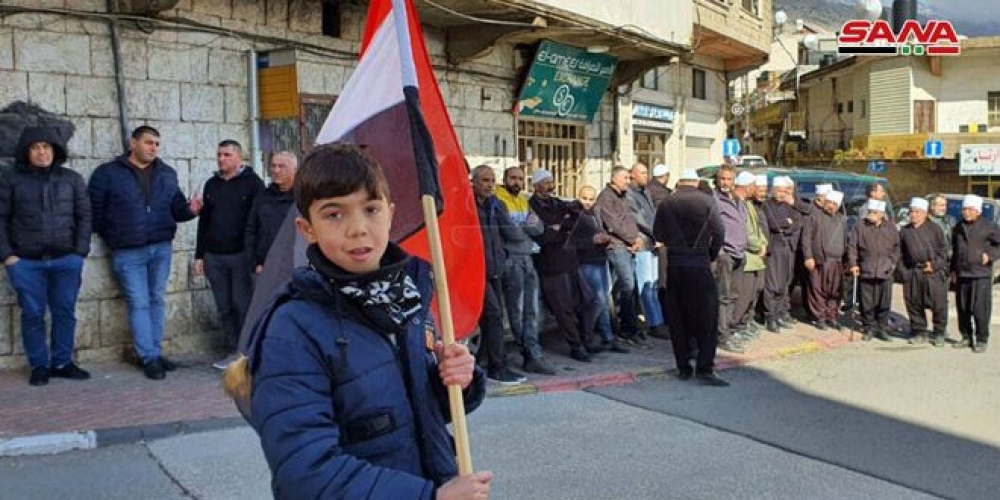 إضراب شامل في الجولان المحتل احتجاجاً على مخطط العدو الصهيوني إقامة توربينات هوائية