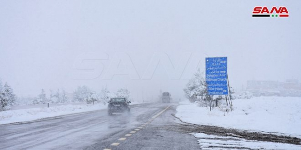 حالة الطرق العامة نتيجة الأحوال الجوية السائدة   