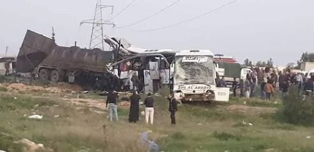 طائرة عراقية خاصة جثامين ضحايا الحادث المروري في سورية