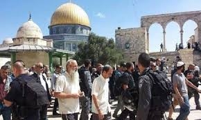 مئات المستوطنين الإسرائيليين يقتحمون المسجد الأقصى   