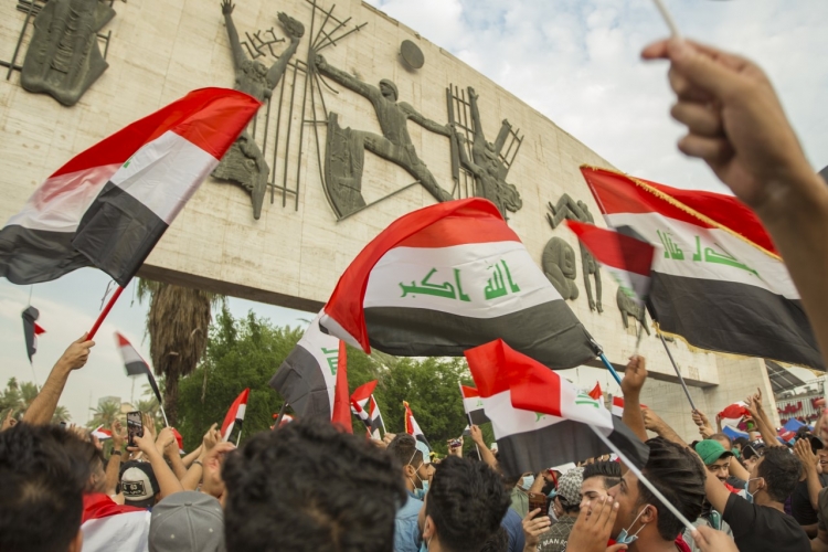احتجاجات في العراق، تنديداً بكاريكاتور لصحيفة سعودية