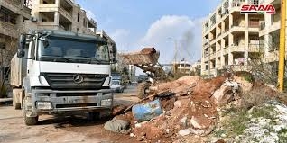 حملة لإزالة السواتر ورفع الأنقاض في حلب