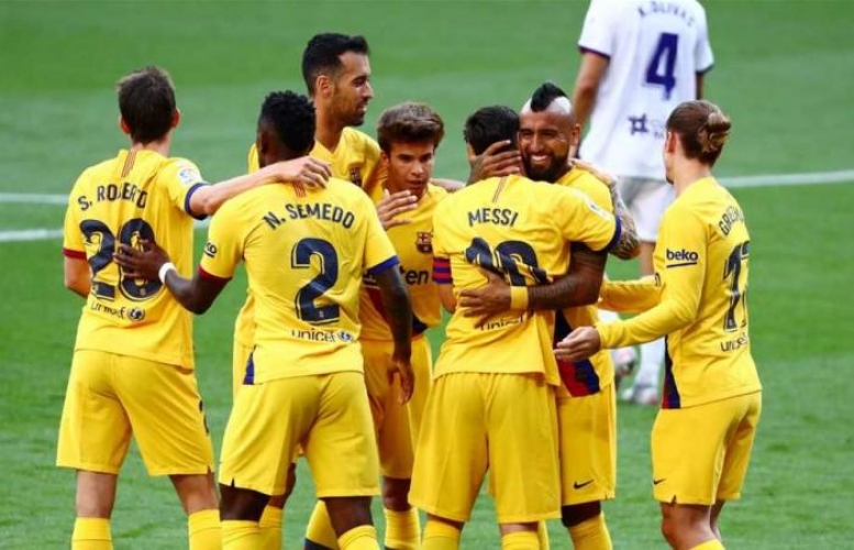 برشلونة ينتصر على بلد الوليد، ويشدد الخناق على أبناء العاصمة