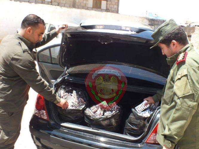 احباط عملية تهريب حبوب مخدرة من درعا إلى الأردن
