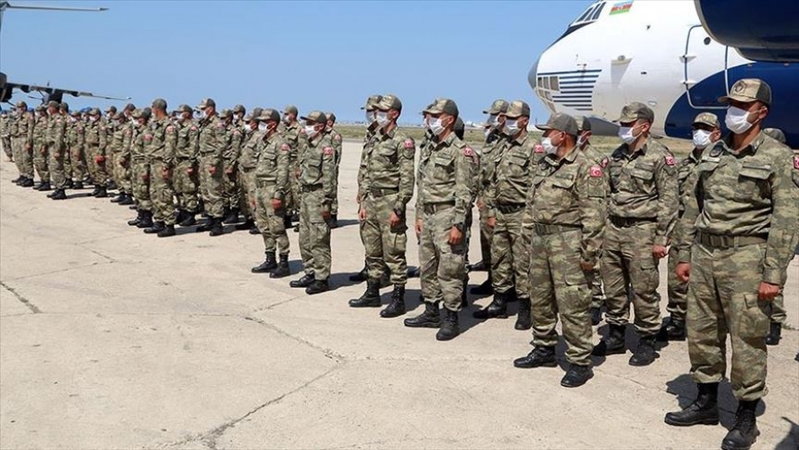 قوات عسكرية تركية تصل أذربيجان   